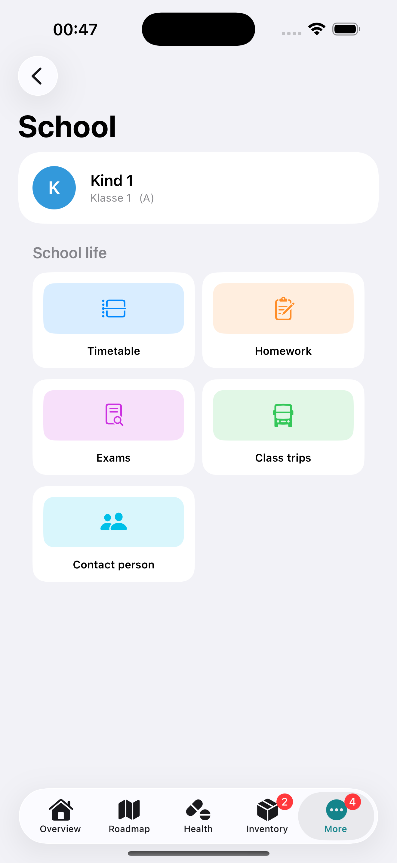 Screenshot: School life