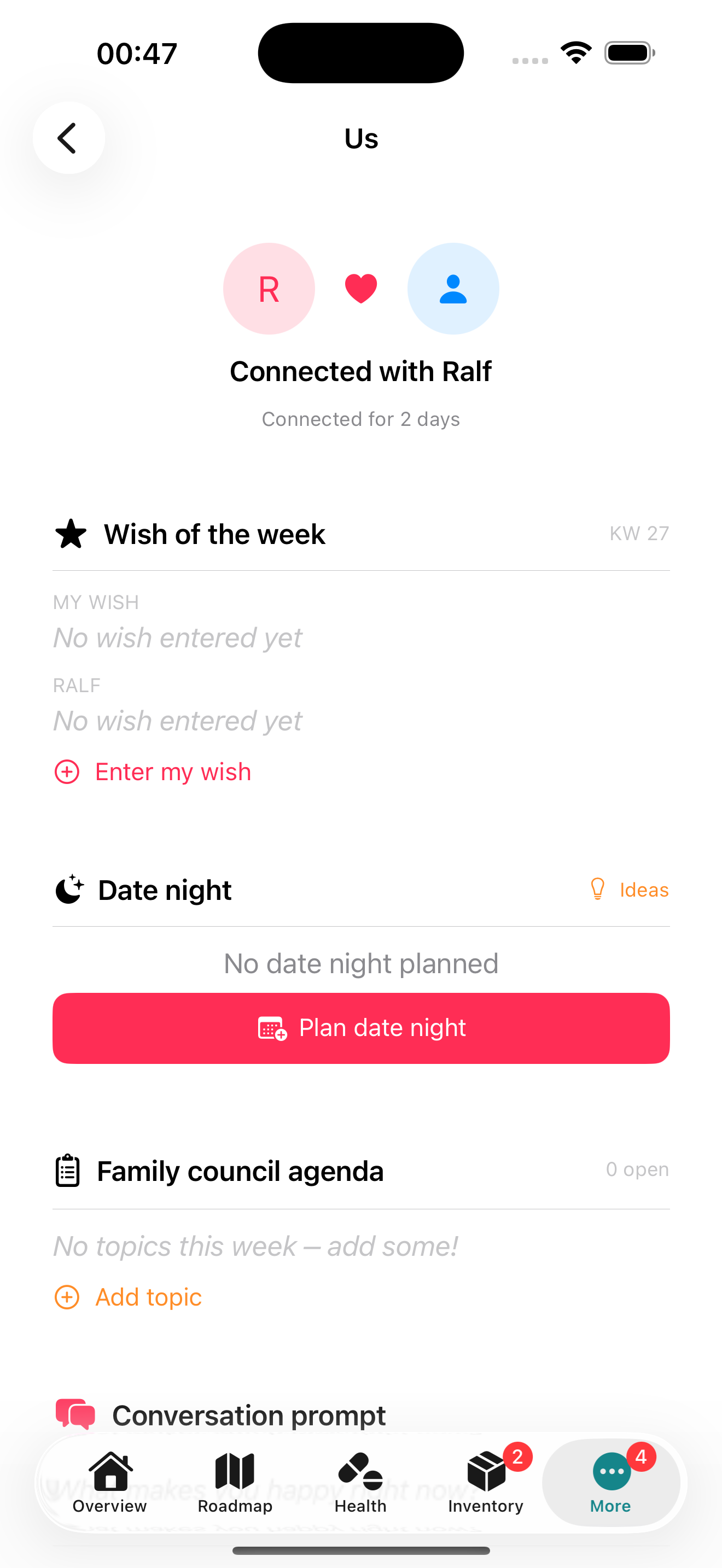 Screenshot: Together feature